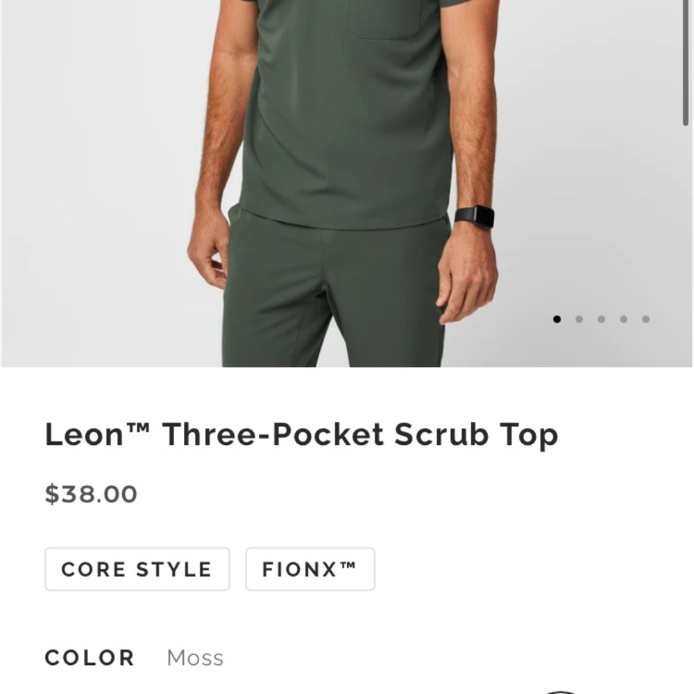 Figs Men Leon 3 pocket scrub top XXL